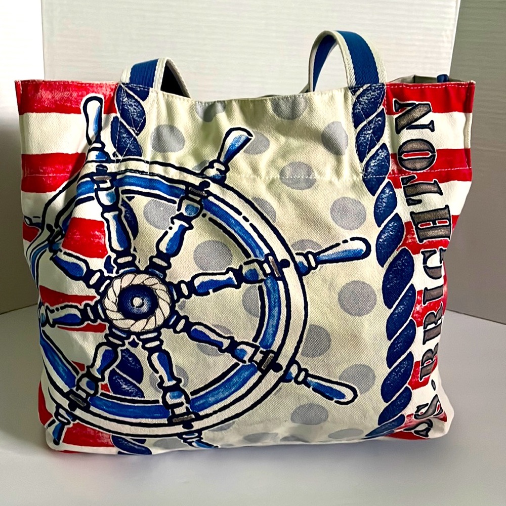 SS Brighton Nautical Theme Canvas Tote Bag